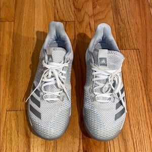Grey Adidas Volleyball Shoes